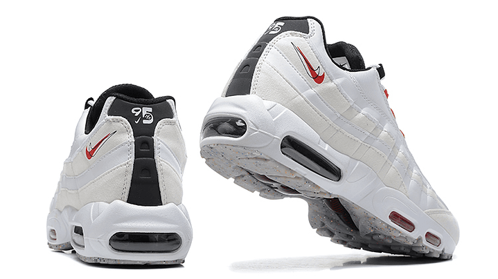 Air max 95 double swoosh light bone habanero red 5