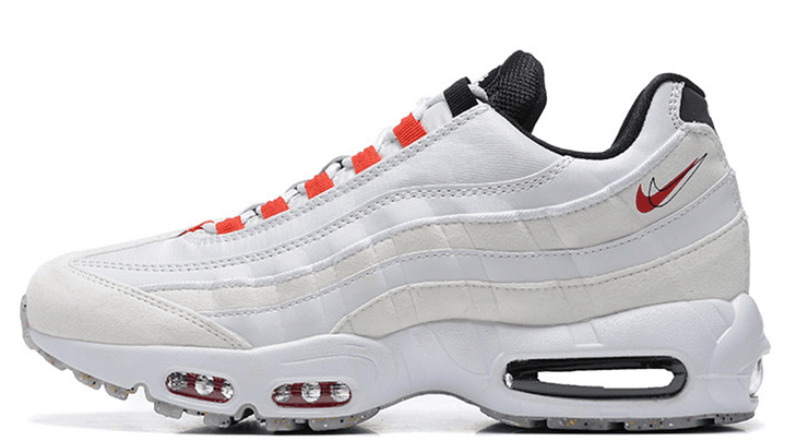 Air max 95 double swoosh light bone habanero red 1