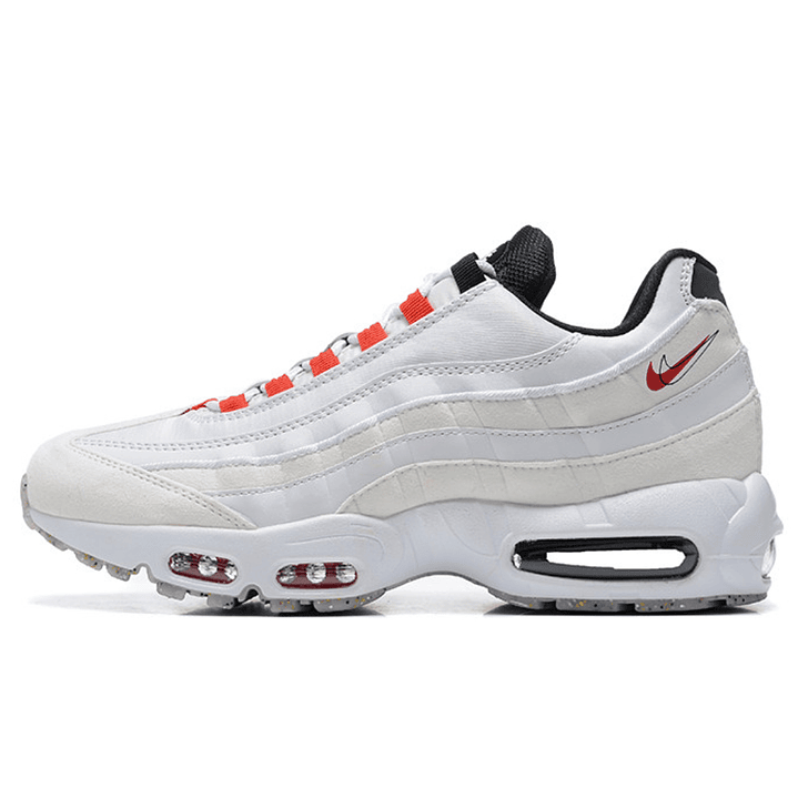 Air max 95 double swoosh light bone habanero red 1