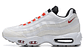 Air max 95 double swoosh light bone habanero red - Miniatura 1