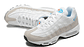 Air max 95 summit white university blue - Miniatura 5
