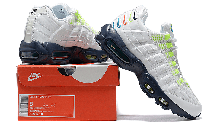 Air max 95 white multi swoosh 3