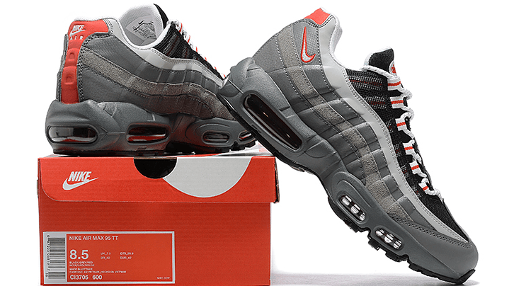 Air max 95 essential grey red 2