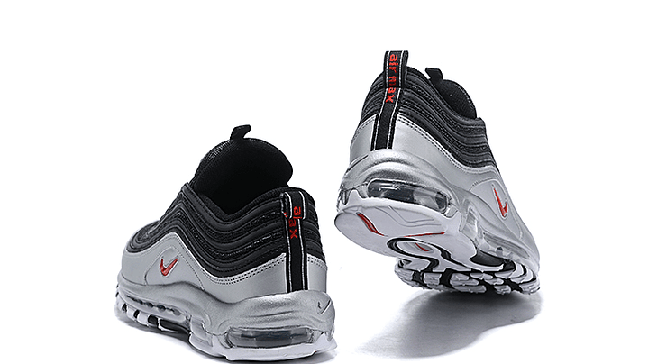 Air max 97 silver black/ red swoosh 6