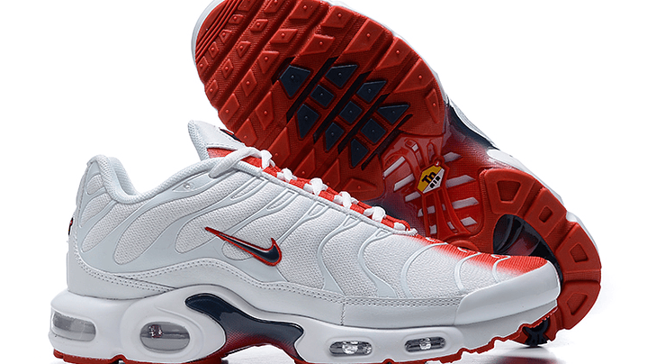 Air max plus TN white university red 5