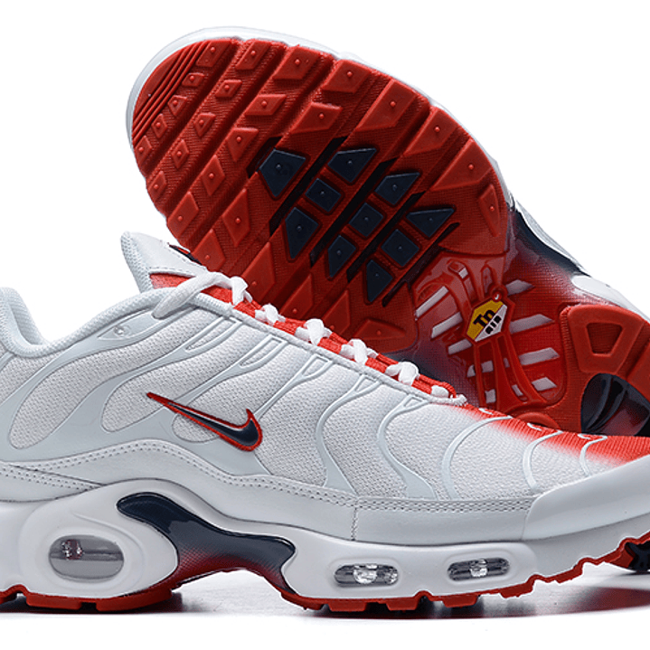 Air max plus TN white university red 5