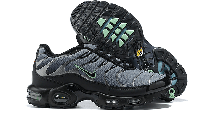 Air max plus TN black particicle green 5