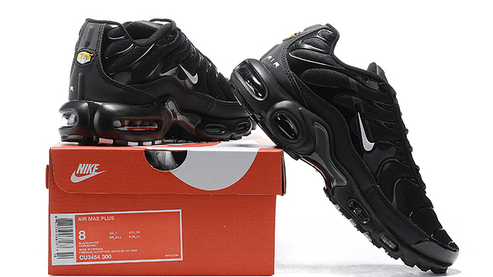 Air max plus TN black swoosh silver 6