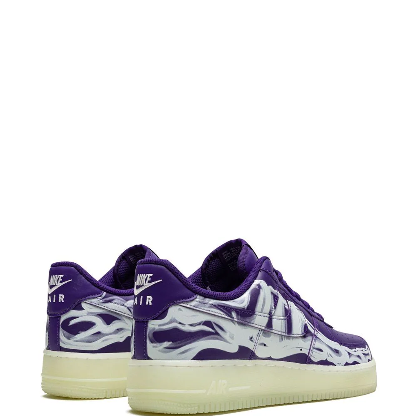 Air Force 1 low skeleton purple 3