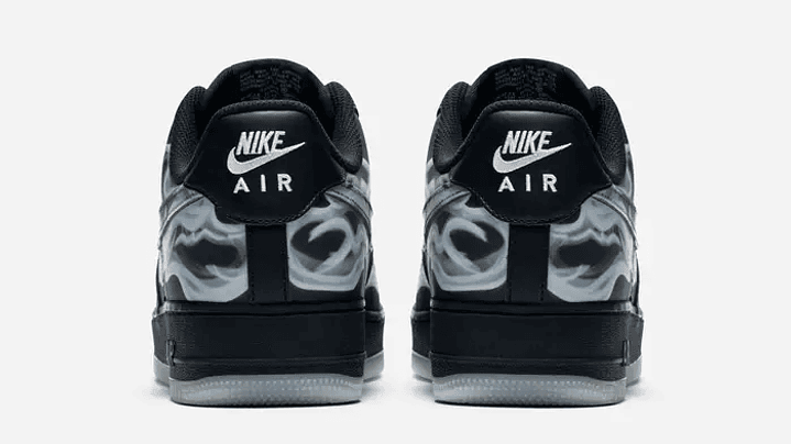 Air Force 1 low skeleton black 2
