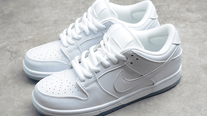 Dunk low SB white ice 5