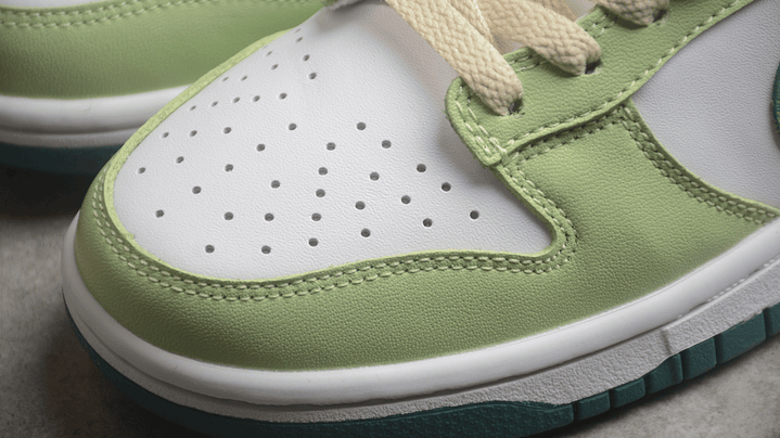 Dunk low white green sail 6