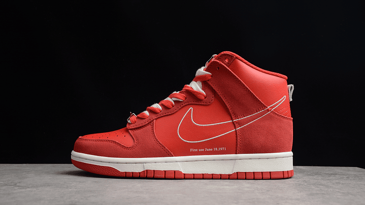 Dunk high first use red 1