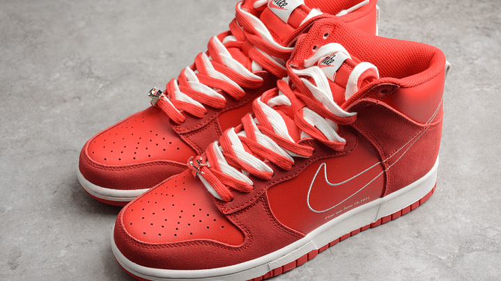 Dunk high first use red 5