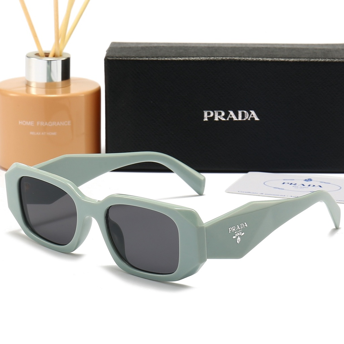 Gafas Prada verde agua 1