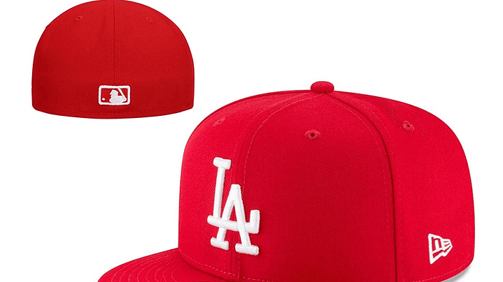 Gorra plana New era LA roja 1