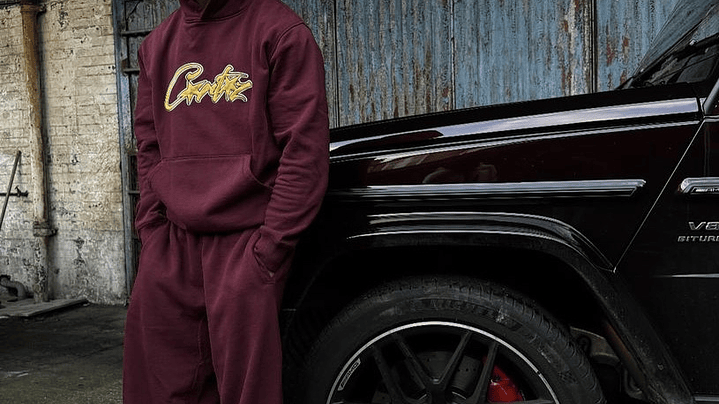 Hoodie Corteiz wine 2