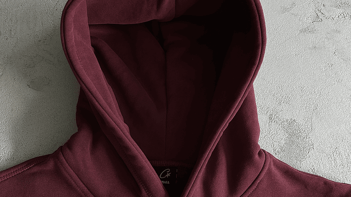 Hoodie Corteiz wine 5