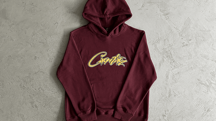 Hoodie Corteiz wine 1