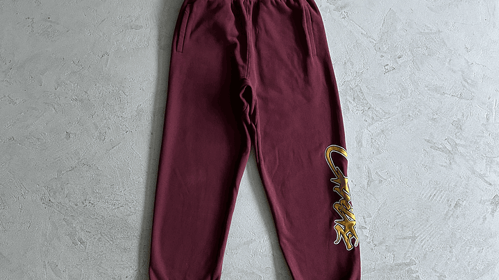 Pants Corteiz wine 1