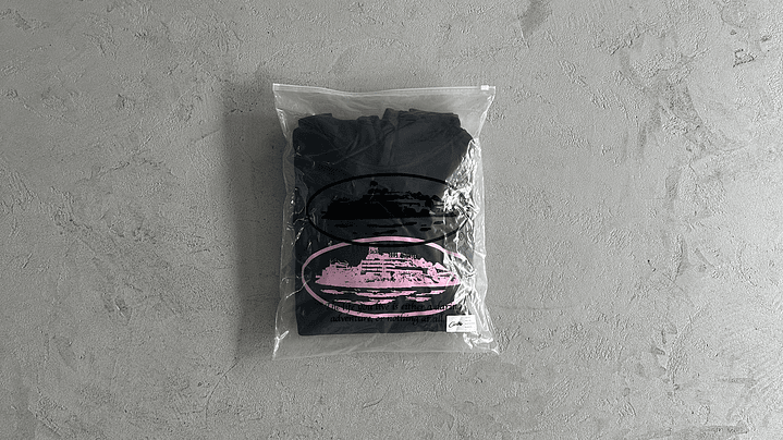 hoodie Corteiz black/pink 4