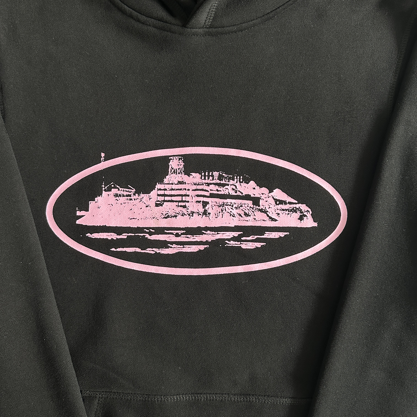 hoodie Corteiz black/pink 2