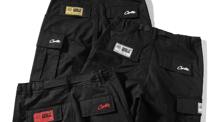 Cargo Corteiz negro/gris 2