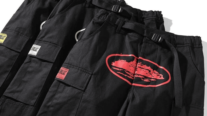 Cargo Corteiz negro/gris 5