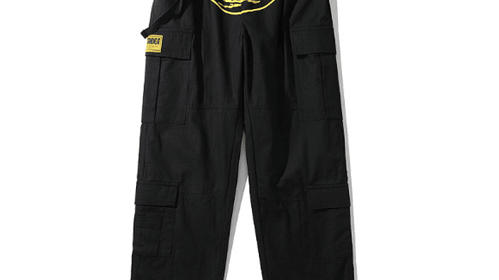 Cargo Corteiz negro/amarillo 1