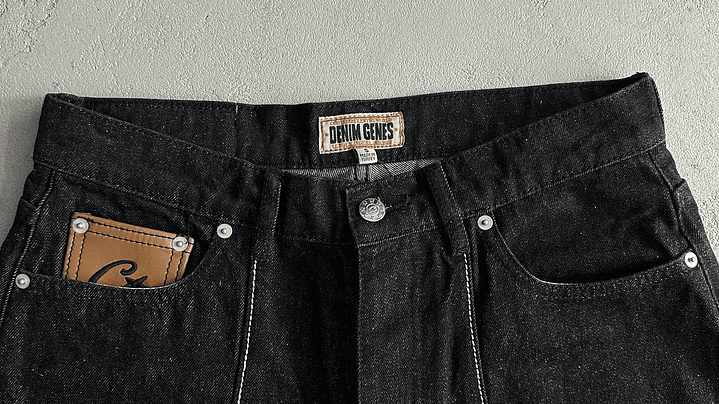 Short denim black Corteiz Star 3