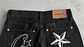 Short denim black Corteiz Star - Miniatura 5