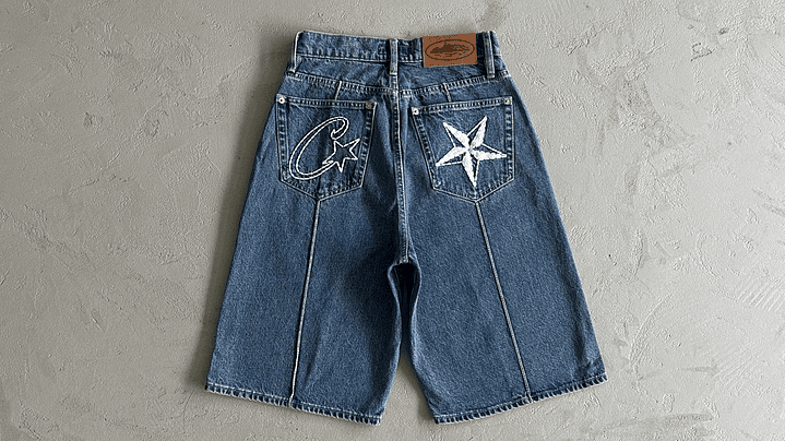 Short denim Corteiz Star 1