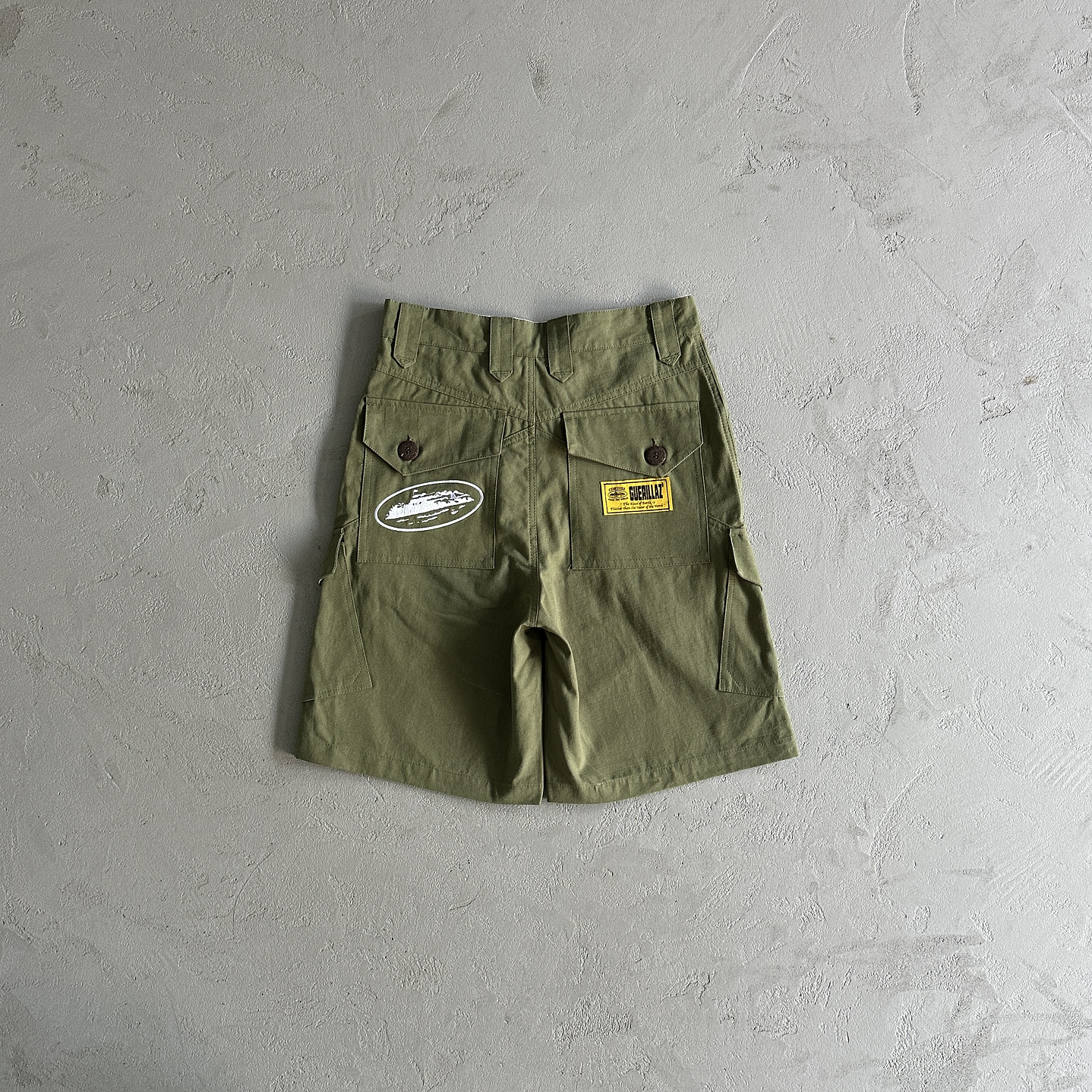 Short Corteiz Slant pocket green  2