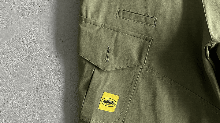Short Corteiz Slant pocket green  4