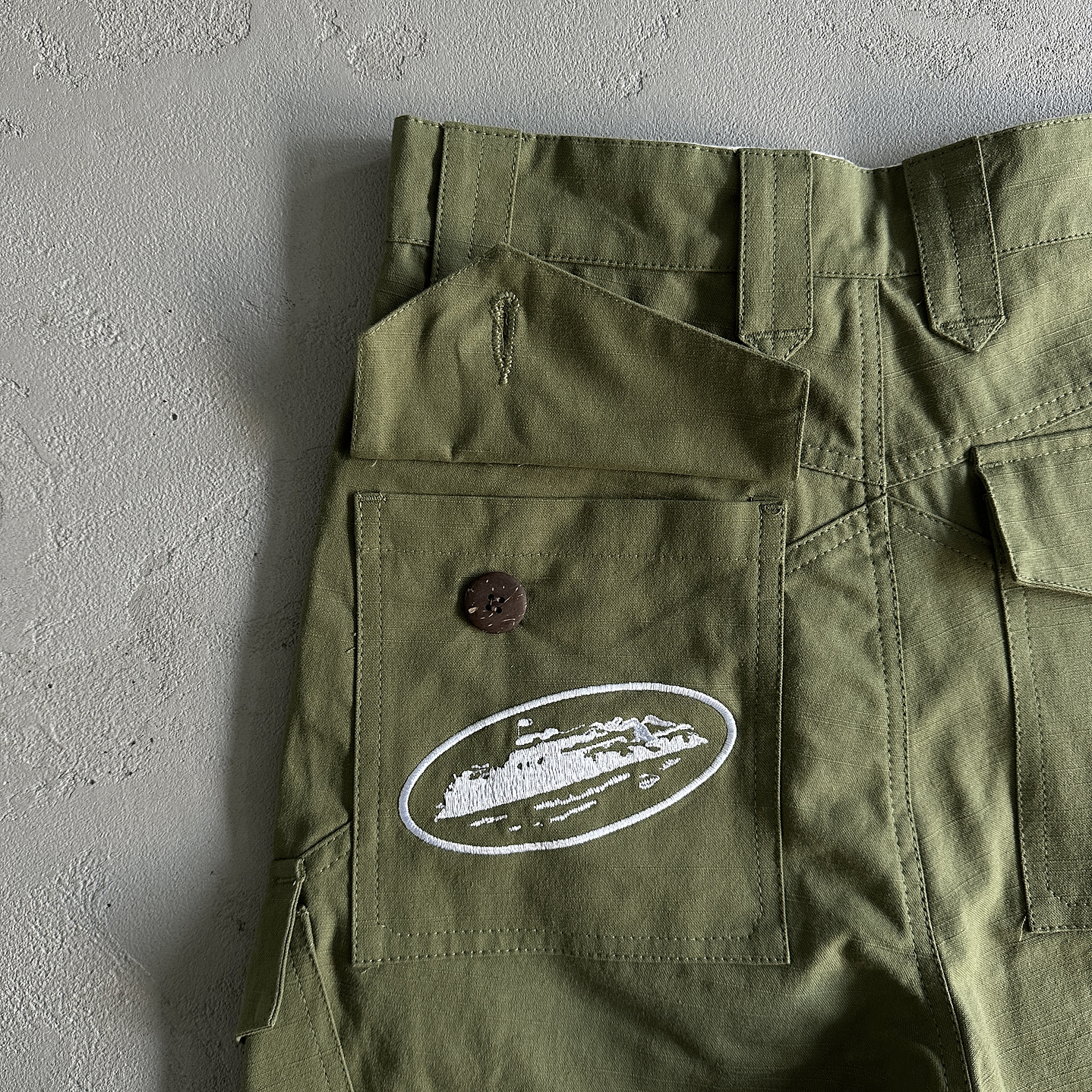 Short Corteiz Slant pocket green  7