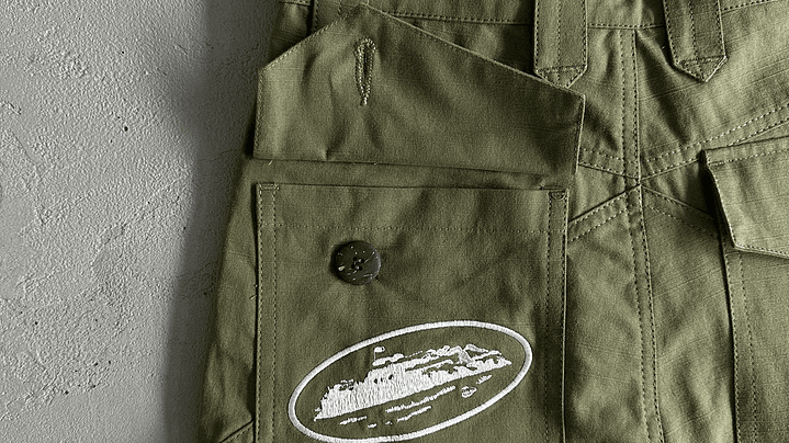 Short Corteiz Slant pocket green  7