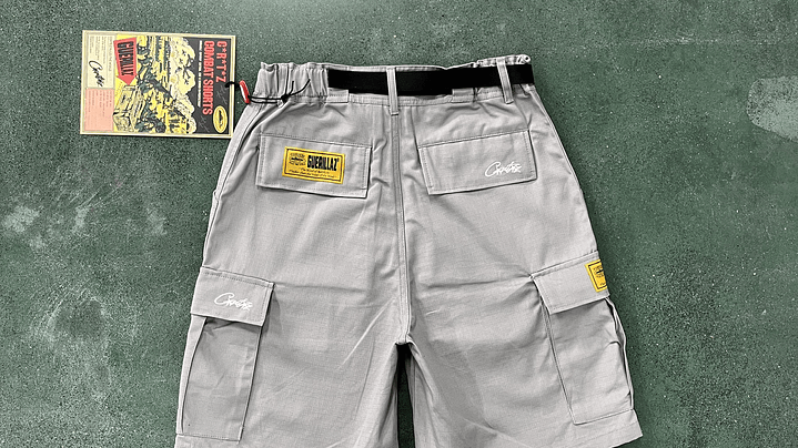 Short Corteiz cargo grey island 2