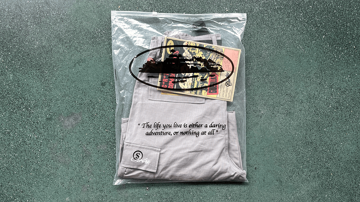 Short Corteiz cargo grey island 3