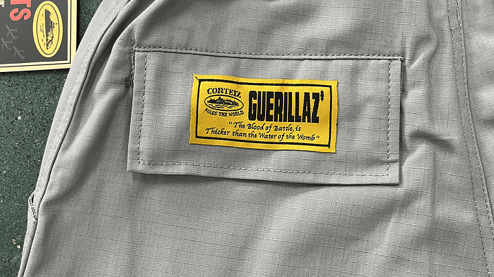 Short Corteiz cargo grey island 4