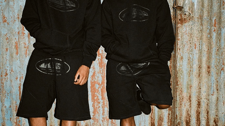 Short Corteiz Alcatraz basic black/black 2