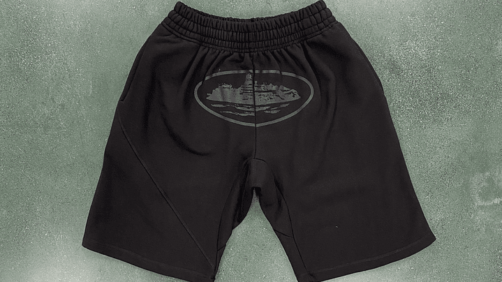 Short Corteiz Alcatraz basic black/black 1