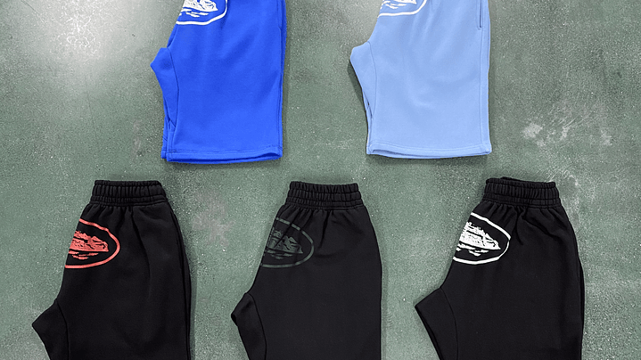 Short Corteiz Alcatraz basic black/white 3