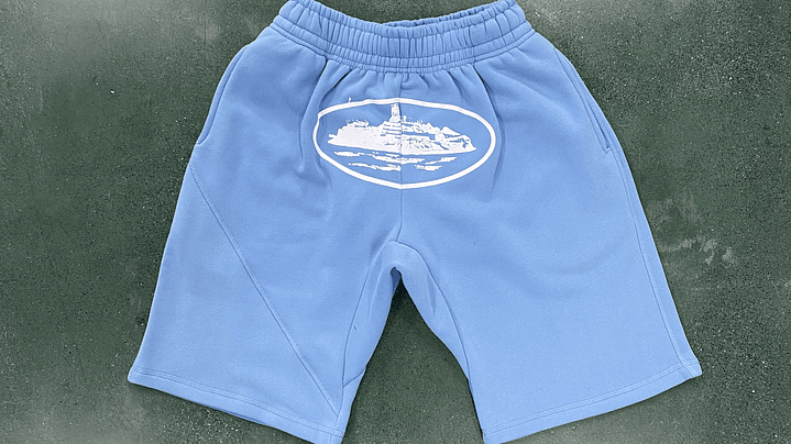 Short Corteiz Alcatraz basic sky blue 1