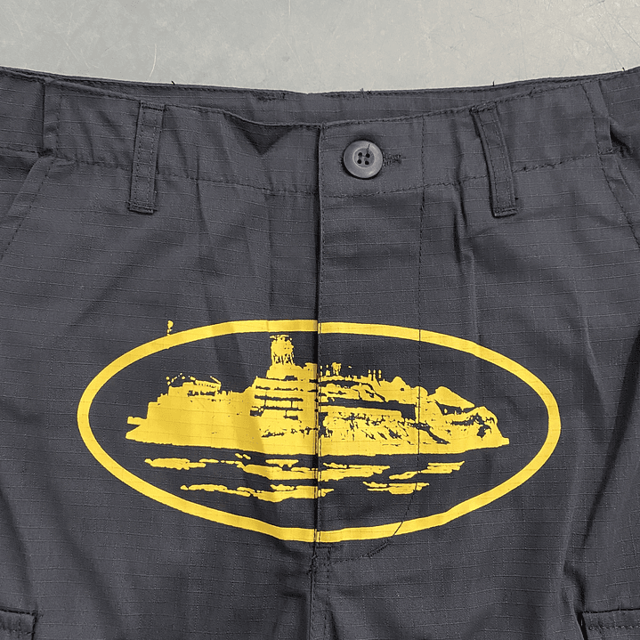 Short Corteiz cargo Guerrillaz black thunder 3