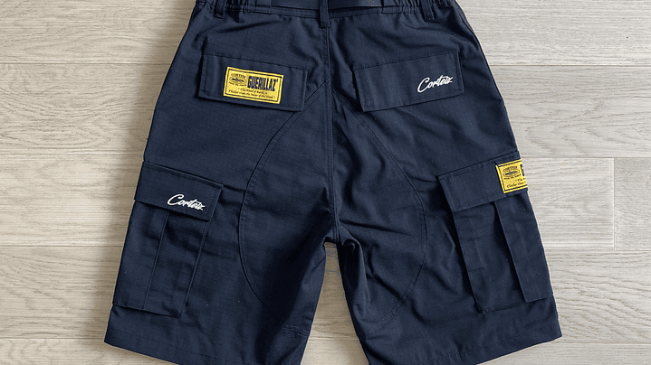 Short Corteiz cargo Guerrillaz black & white 3