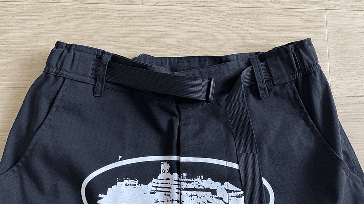 Short Corteiz cargo Guerrillaz black & white 5