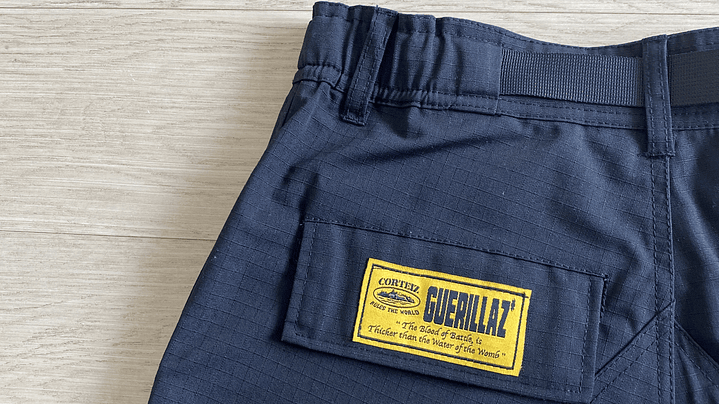 Short Corteiz cargo Guerrillaz black & white 7