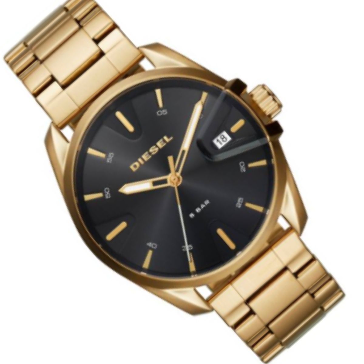 Diesel MS9 Gold-Tone Stainless Steel Bracelet Watch 44mm ...DZ18165 1