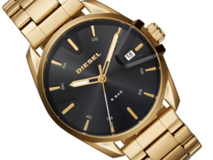 Diesel MS9 Gold-Tone Stainless Steel Bracelet Watch 44mm ...DZ18165