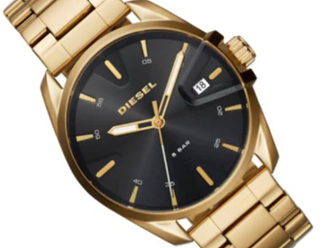 Diesel MS9 Gold-Tone Stainless Steel Bracelet Watch 44mm ...DZ18165 1